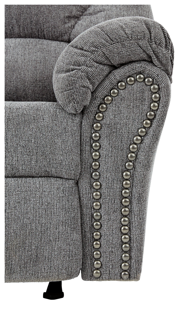 Allmaxx Pewter Chenille Recliner