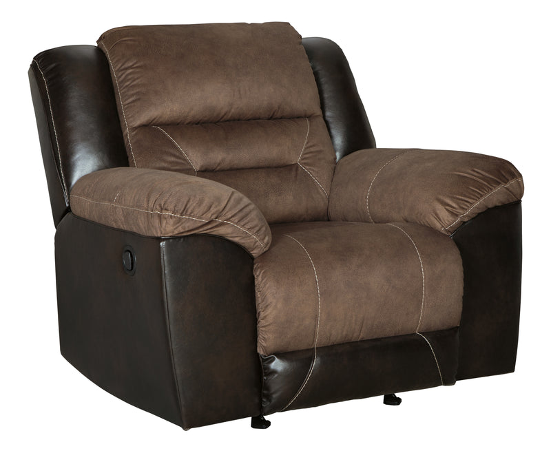 Earhart Chestnut Microfiber Recliner