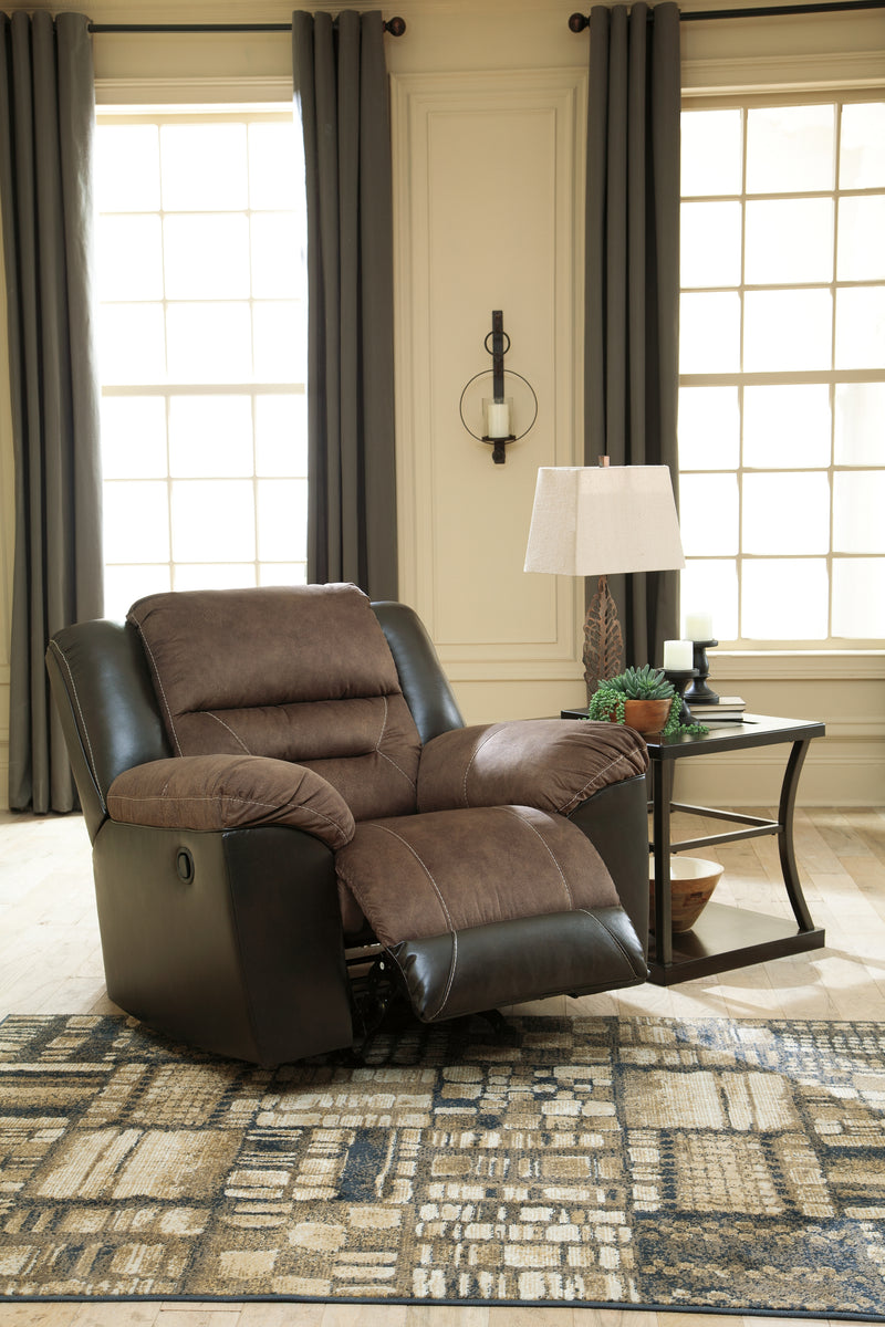 Earhart Chestnut Microfiber Recliner