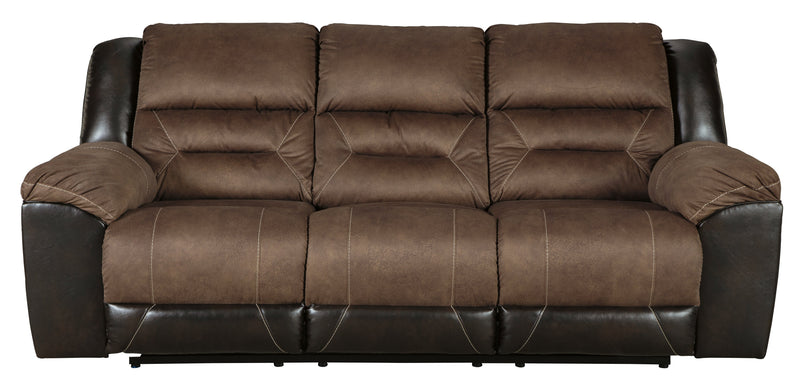 Earhart Slate Microfiber Reclining Sofa