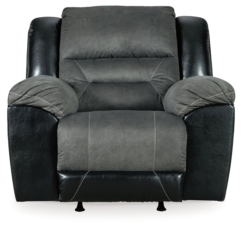 Earhart Slate Microfiber Recliner