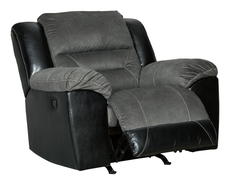 Earhart Slate Microfiber Recliner