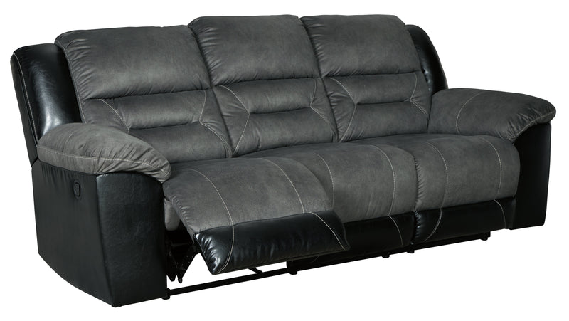 Earhart Slate Microfiber Reclining Sofa