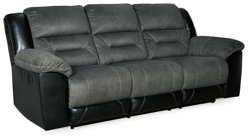 Earhart Slate Microfiber Reclining Sofa