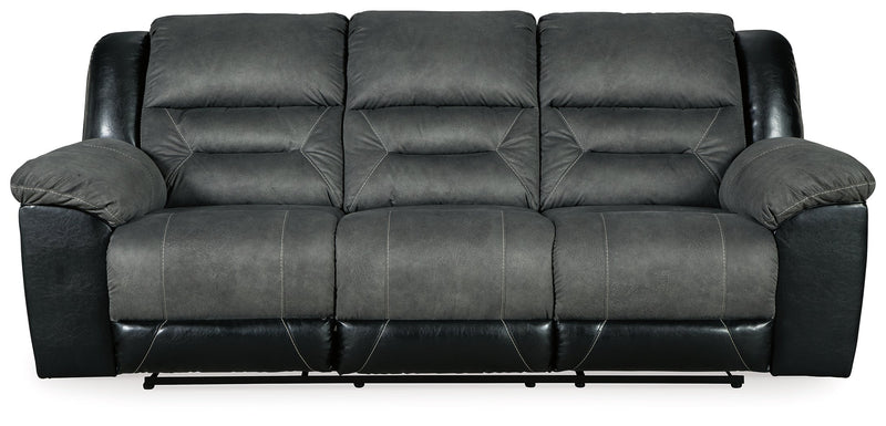 Earhart Slate Microfiber Reclining Sofa