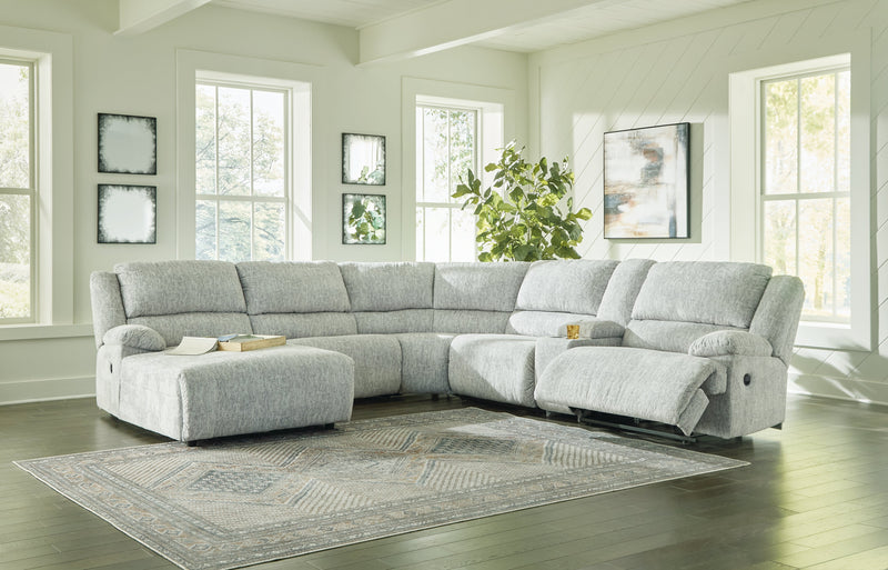 Mcclelland Gray 6-Piece Reclining Sectional With Chaise 29302S8