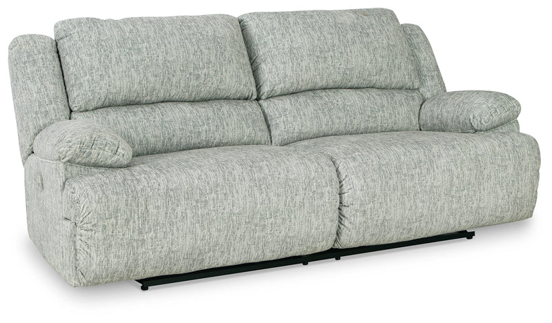 Mcclelland Gray Chenille Power Reclining Sofa