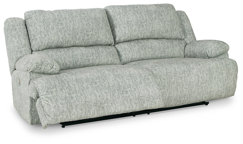 Mcclelland Gray Chenille Power Reclining Sofa