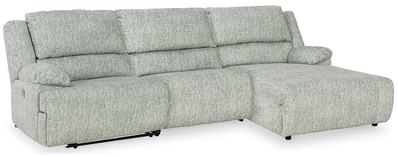 Mcclelland Gray 3-Piece Power Reclining Sectional With Chaise