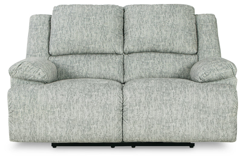 Mcclelland Gray Chenille Power Reclining Loveseat