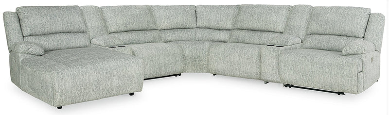 Mcclelland Gray 7-Piece Power Reclining Sectional With Chaise