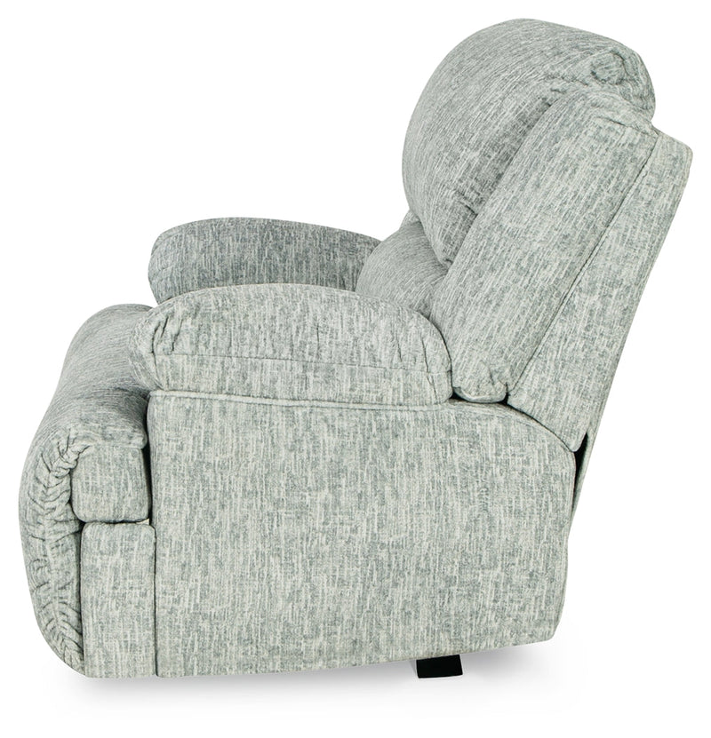 Mcclelland Gray Chenille Oversized Power Recliner