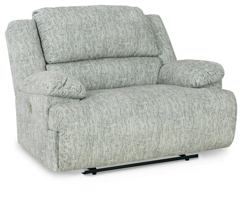 Mcclelland Gray Chenille Oversized Power Recliner