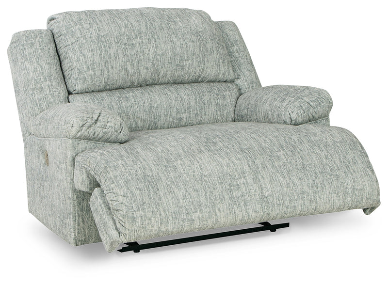 Mcclelland Gray Chenille Oversized Power Recliner