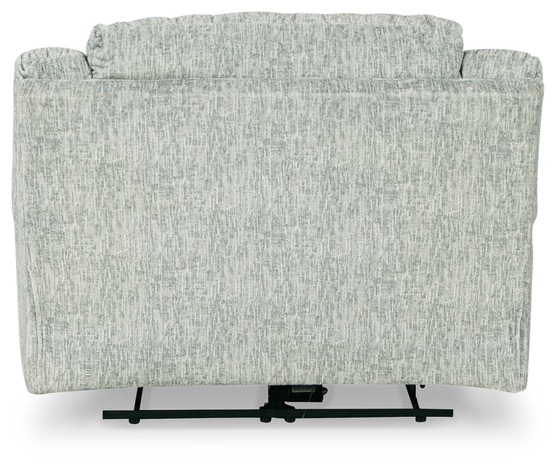 Mcclelland Gray Chenille Oversized Power Recliner