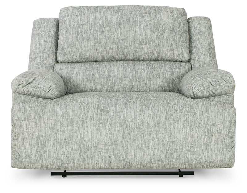 Mcclelland Gray Chenille Oversized Power Recliner