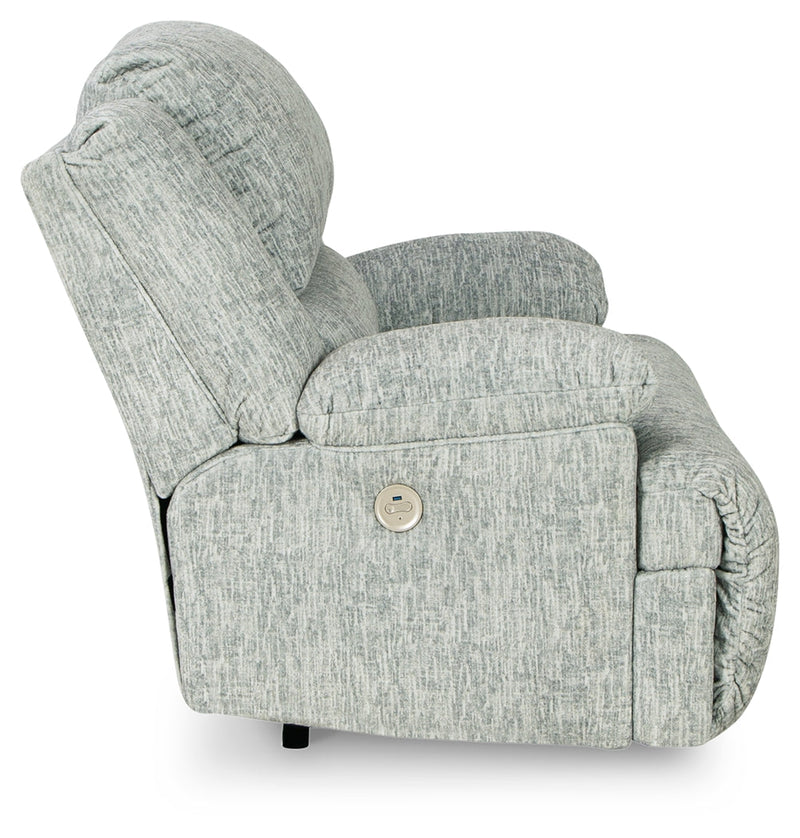 Mcclelland Gray Chenille Oversized Power Recliner