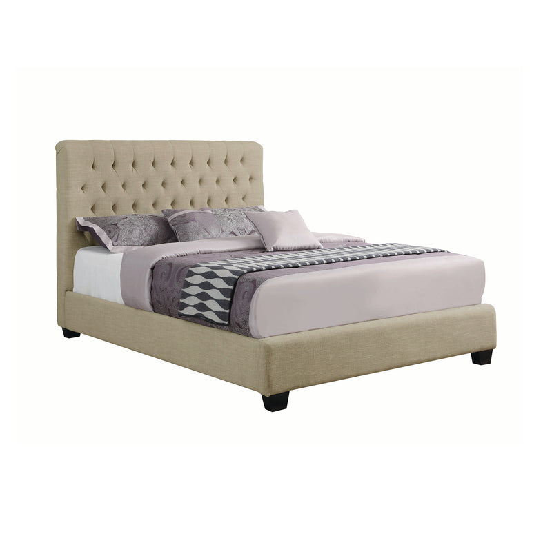 Chloe Tufted Upholstered King Bed Charcoal