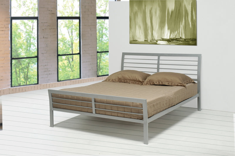 Cooper Full Metal Bed Silver