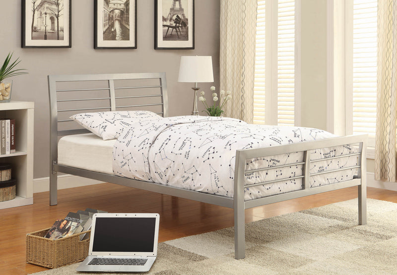 Cooper Full Metal Bed Silver