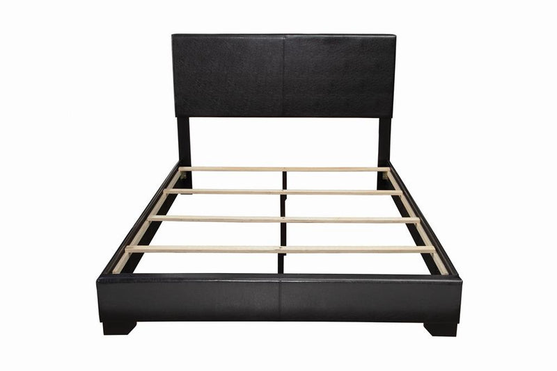 Conner King Upholstered Panel Bed Black