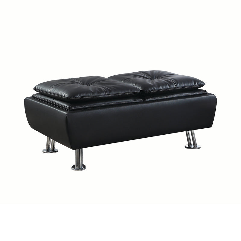 Dilleston Tufted Back Upholstered Sofa Bed Black