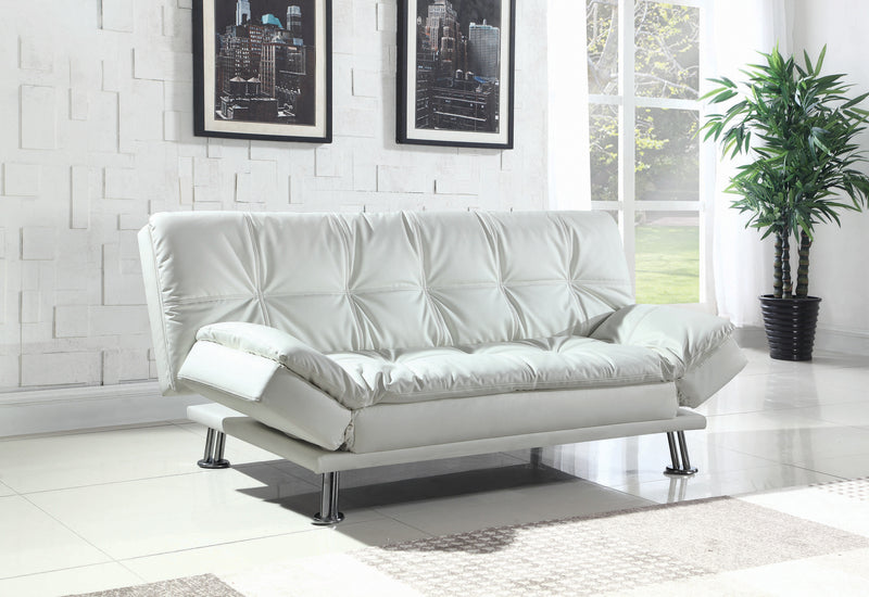 Dilleston Tufted Back Upholstered Sofa Bed Grey