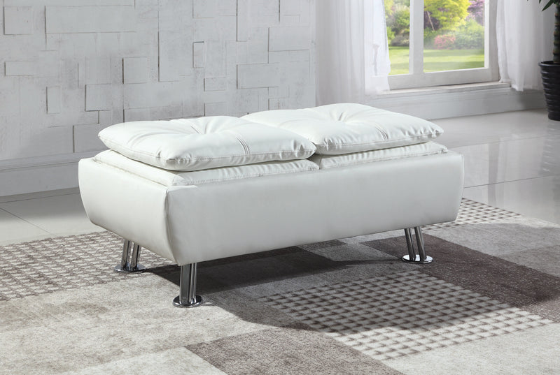 Dilleston Tufted Back Upholstered Sofa Bed Grey