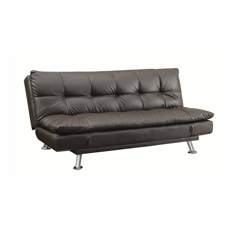 Dilleston Tufted Back Upholstered Sofa Bed Black