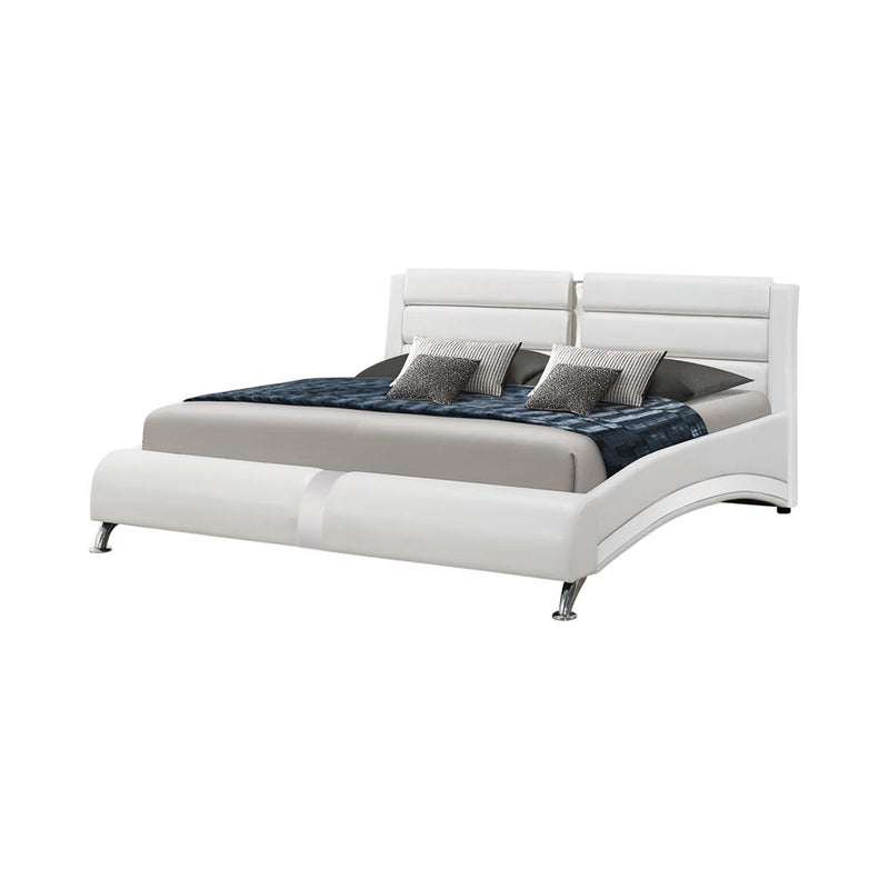 Jeremaine King Upholstered Bed White