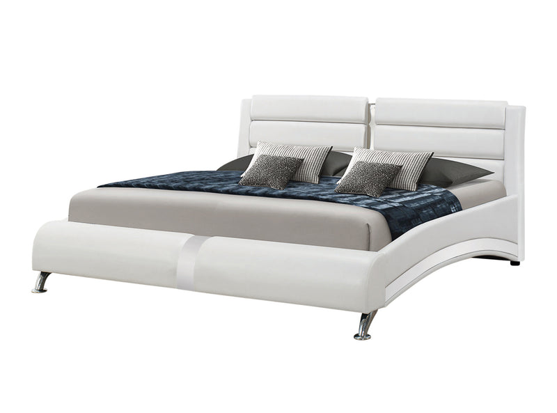 Jeremaine King Upholstered Bed White