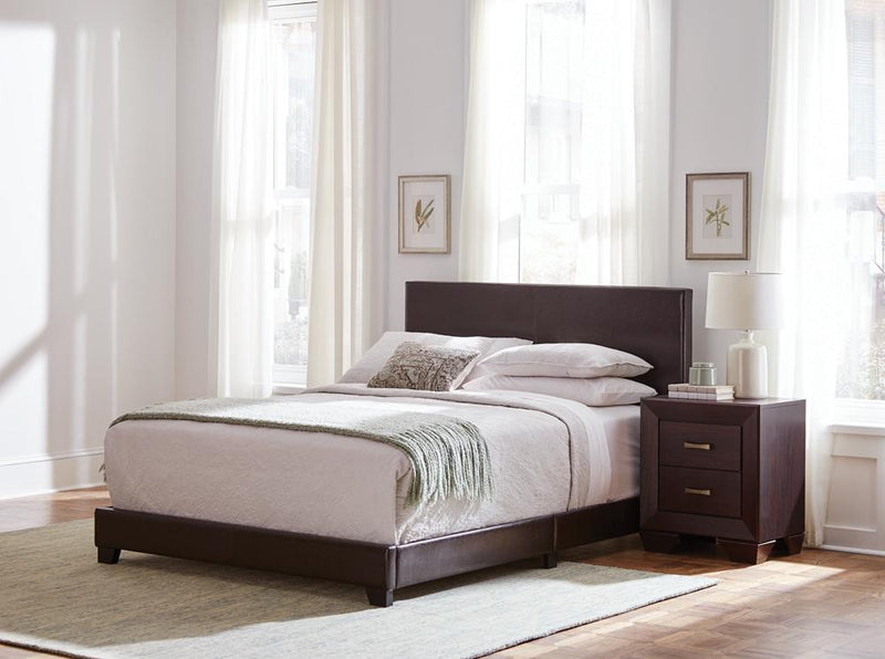 Dorian Upholstered King Bed Brown