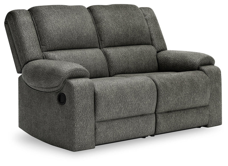 Benlocke Flannel 2-Piece Reclining Loveseat