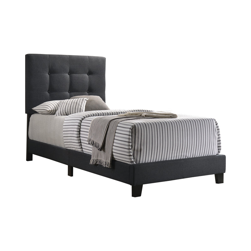 Mapes Tufted Upholstered King Bed Charcoal