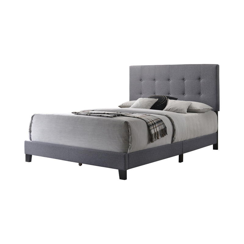 Mapes Tufted Upholstered King Bed Charcoal