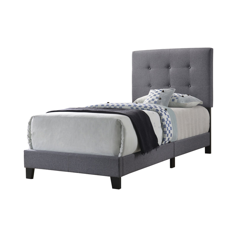 Mapes Tufted Upholstered King Bed Charcoal