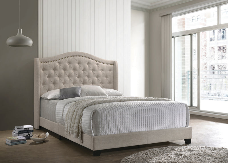 Sonoma Camel Back Queen Bed Grey