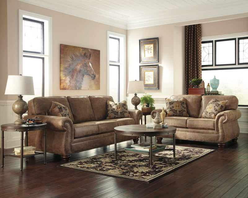 Larkinhurst Earth Faux Leather Loveseat