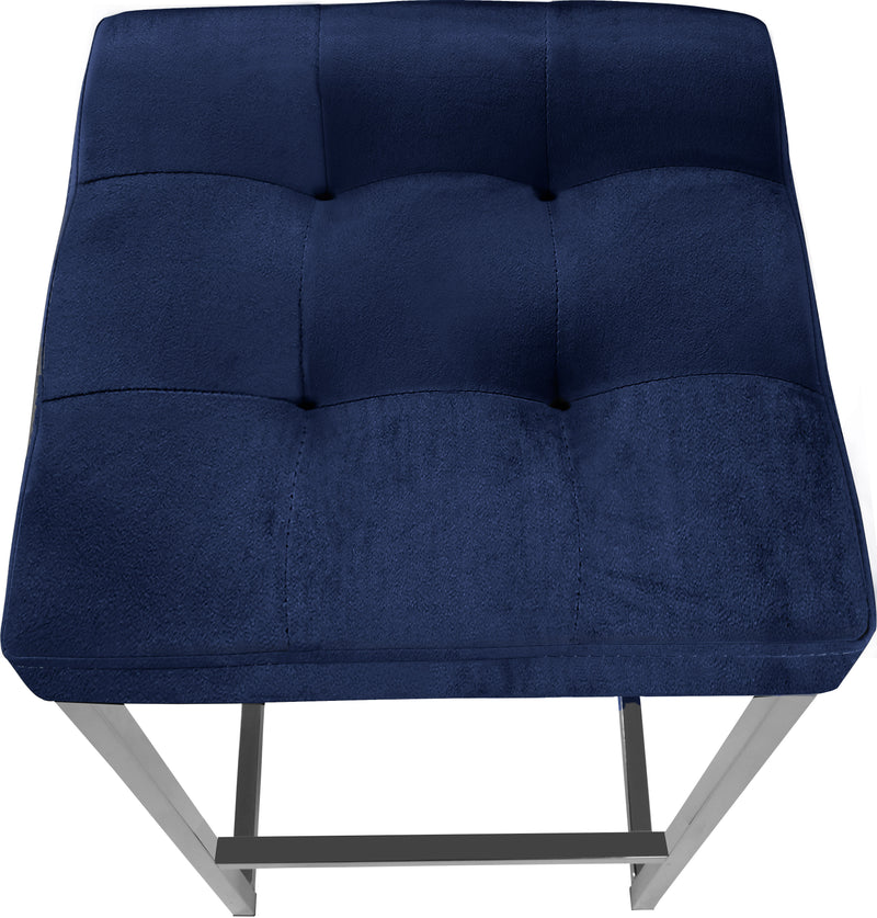 Nicola Blue Velvet Counter Stool 904Navy-c