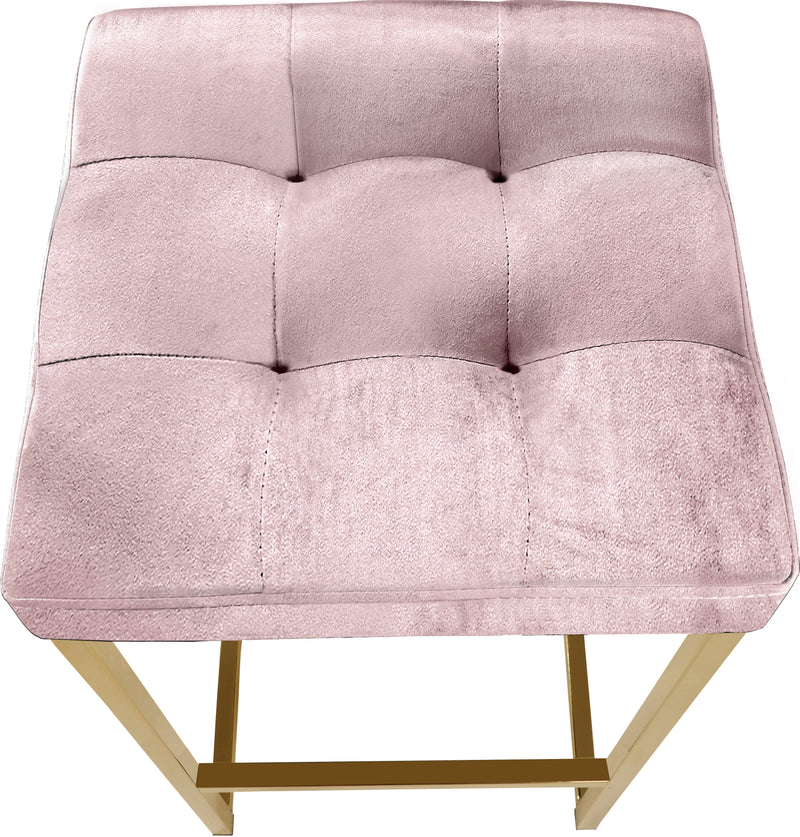 Nicola Pink Velvet Counter Stool