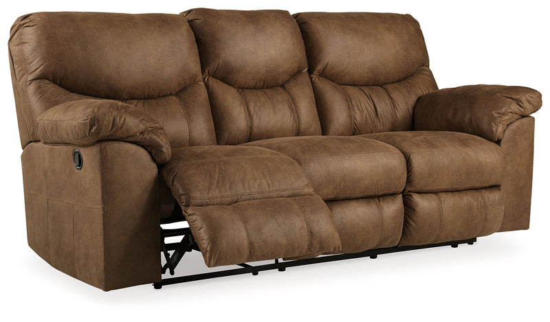 Boxberg Bark Faux Leather Reclining Sofa