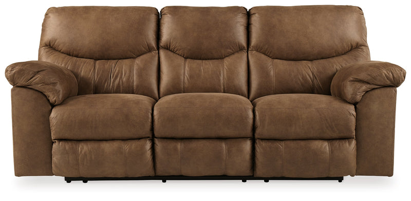 Boxberg Bark Faux Leather Reclining Sofa