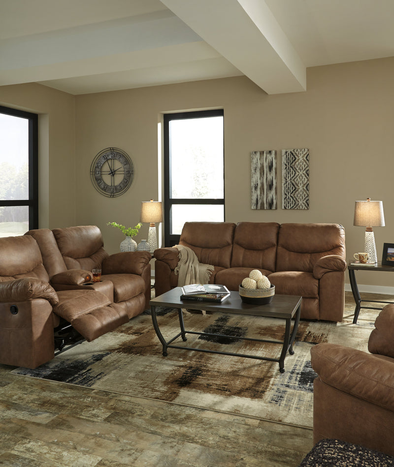 Boxberg Bark Faux Leather Reclining Sofa