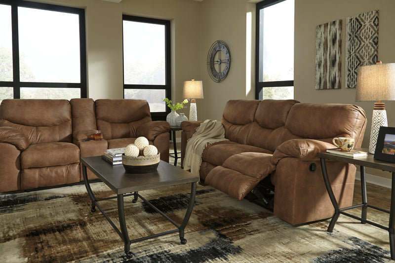 Boxberg Bark Faux Leather Reclining Sofa