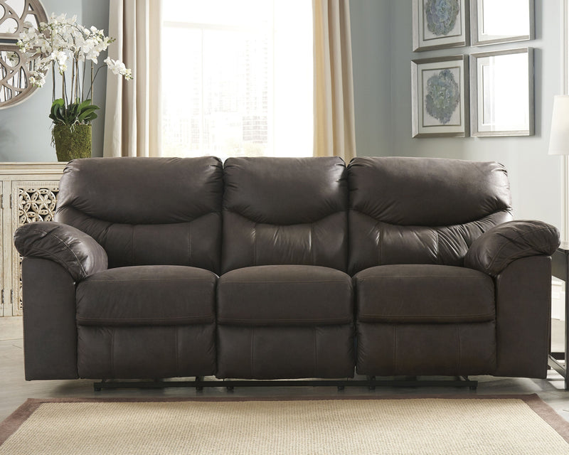 Boxberg Bark Faux Leather Reclining Sofa