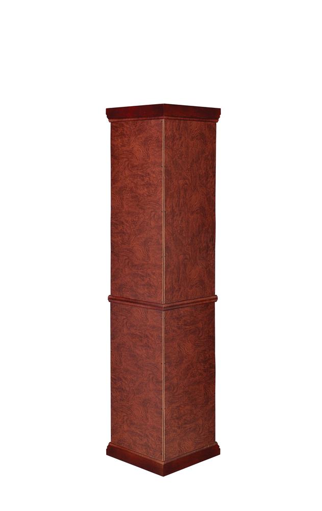 Appledale 6 Shelf Corner Curio Cabinet Medium Brown