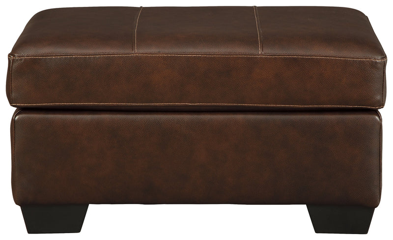 Morelos Chocolate Leather Ottoman