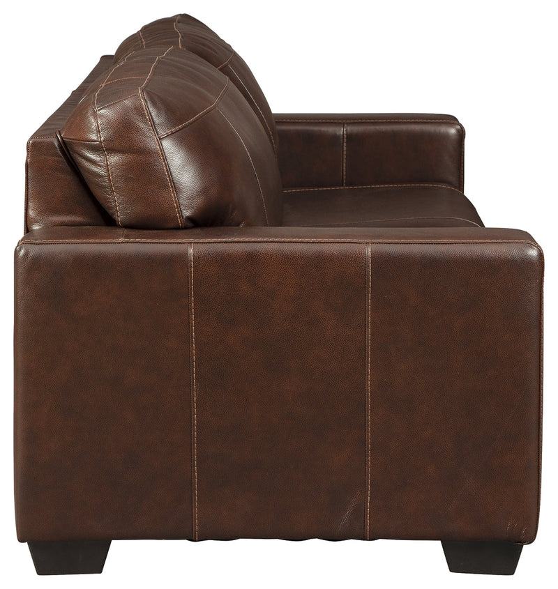 Morelos Chocolate Leather Queen Sofa Sleeper