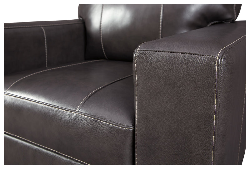 Morelos Gray Leather Chair