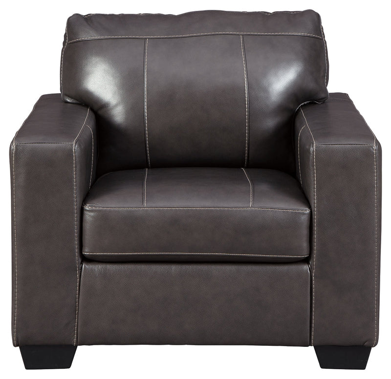 Morelos Gray Leather Chair